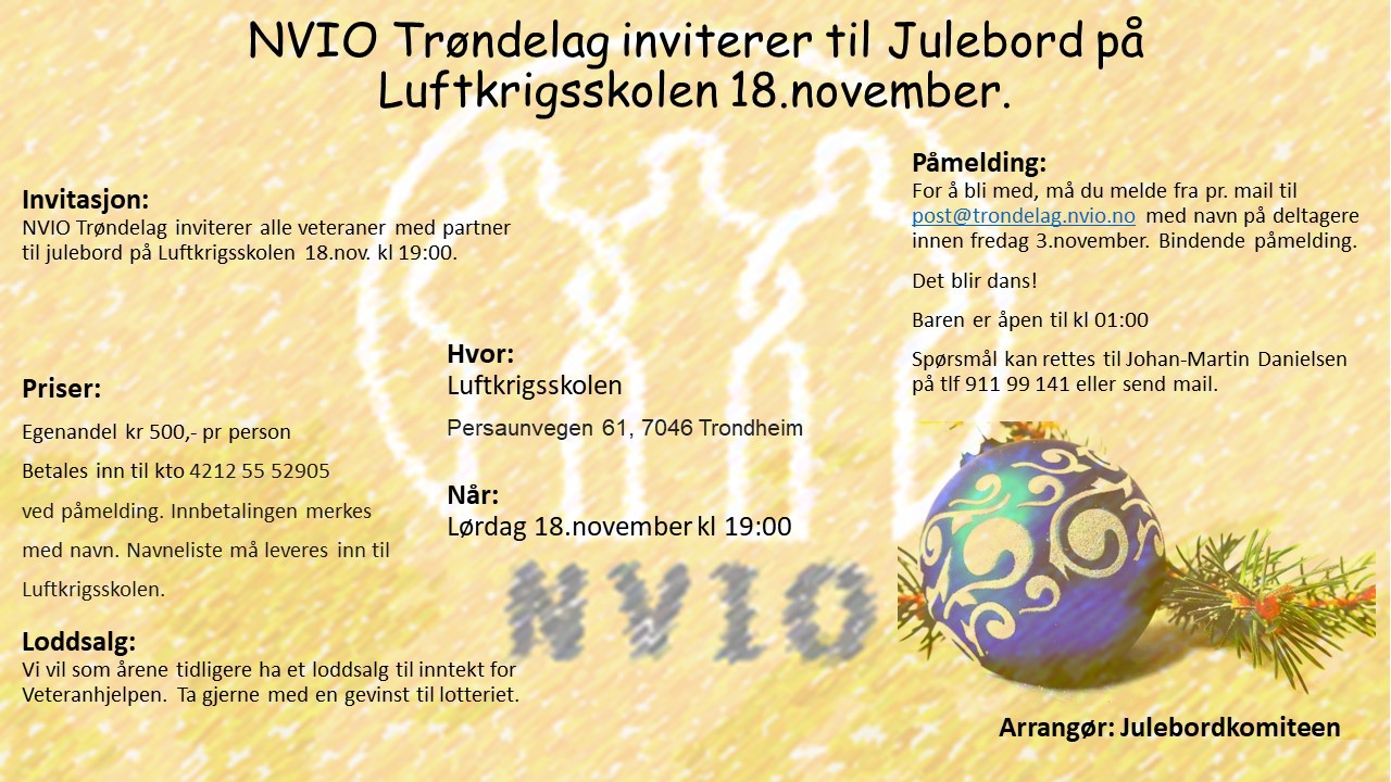 Julebord 18.november